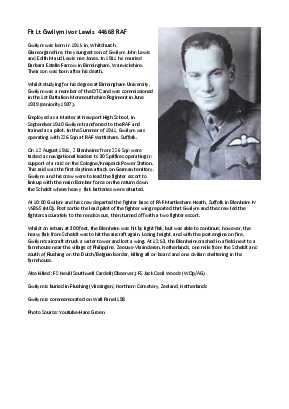 A preview of a PDF biography for Lewis, Gwilym Ivor